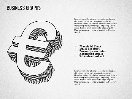 スケッチスタイルのビジネスシェイプ, スライド 5, 01414, 図形 — PoweredTemplate.com