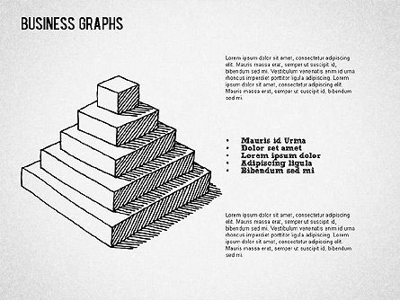 スケッチスタイルのビジネスシェイプ, スライド 9, 01414, 図形 — PoweredTemplate.com