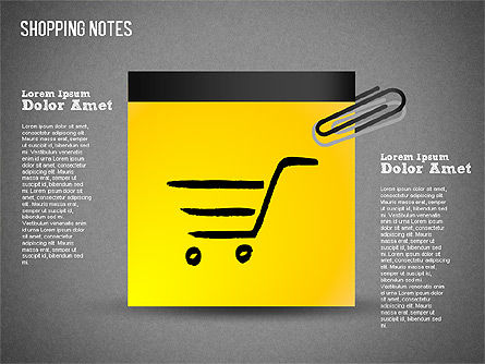 Notes pour les achats, Diapositive 15, 01417, Formes — PoweredTemplate.com