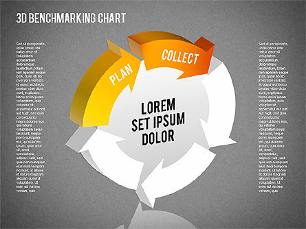 Graphique de benchmarking 3d, Diapositive 13, 01418, Modèles commerciaux — PoweredTemplate.com