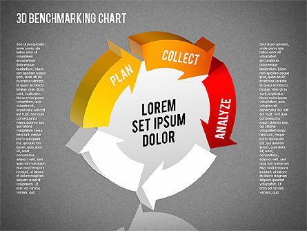 Graphique de benchmarking 3d, Diapositive 14, 01418, Modèles commerciaux — PoweredTemplate.com