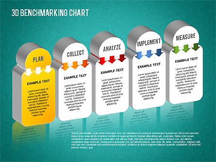 Graphique de benchmarking 3d, Diapositive 7, 01418, Modèles commerciaux — PoweredTemplate.com