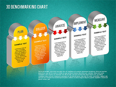 Graphique de benchmarking 3d, Diapositive 8, 01418, Modèles commerciaux — PoweredTemplate.com