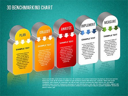 Graphique de benchmarking 3d, Diapositive 9, 01418, Modèles commerciaux — PoweredTemplate.com