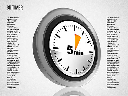 3D Timer Diagram, Slide 2, 01422, Stage Diagrams — PoweredTemplate.com