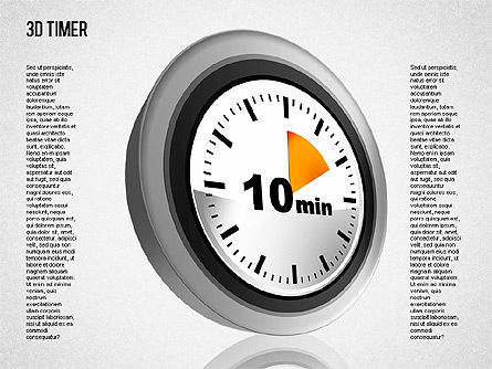 3D Timer Diagram, Slide 3, 01422, Stage Diagrams — PoweredTemplate.com