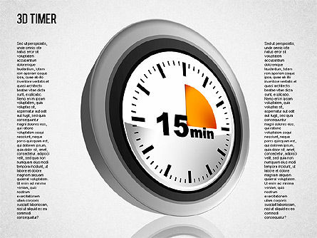 3D-Timer-Diagramm, Folie 4, 01422, Ablaufdiagramme — PoweredTemplate.com