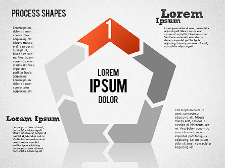Formar formas geométricas, Diapositiva 11, 01423, Diagramas de proceso — PoweredTemplate.com