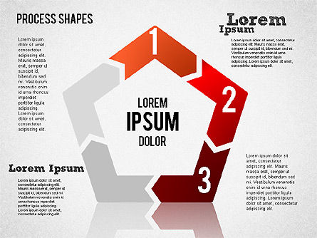 Formar formas geométricas, Diapositiva 13, 01423, Diagramas de proceso — PoweredTemplate.com