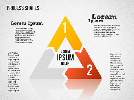 Formar formas geométricas, Diapositiva 5, 01423, Diagramas de proceso — PoweredTemplate.com