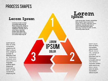 Formar formas geométricas, Diapositiva 6, 01423, Diagramas de proceso — PoweredTemplate.com