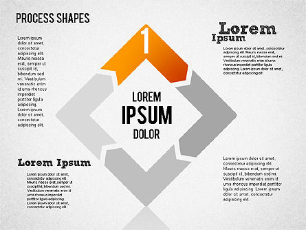 Formar formas geométricas, Diapositiva 7, 01423, Diagramas de proceso — PoweredTemplate.com