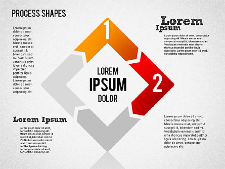 Formar formas geométricas, Diapositiva 8, 01423, Diagramas de proceso — PoweredTemplate.com