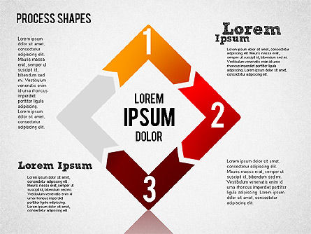 Formar formas geométricas, Diapositiva 9, 01423, Diagramas de proceso — PoweredTemplate.com
