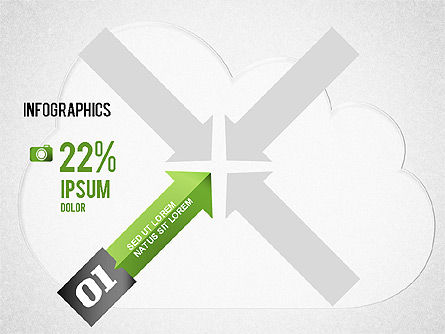 Cloud Computing Infographics, Free PowerPoint Template, 01425, Presentation Templates — PoweredTemplate.com