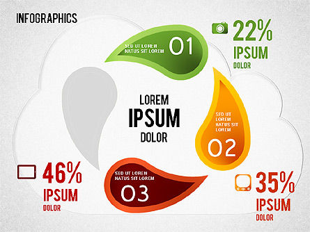 Cloud computing infographics, Dia 12, 01425, Presentatie Templates — PoweredTemplate.com