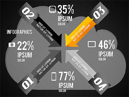 클라우드 컴퓨팅 infographics, 슬라이드 14, 01425, 프레젠테이션 템플릿 — PoweredTemplate.com