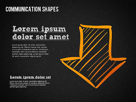 스케치 스타일 쉐이프, 슬라이드 13, 01426, 모양 — PoweredTemplate.com