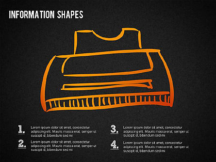 Formes de style croquis, Diapositive 16, 01426, Formes — PoweredTemplate.com