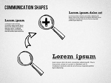 Formes de style croquis, Diapositive 4, 01426, Formes — PoweredTemplate.com