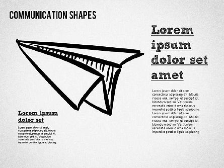 Skizze Stil Formen, Folie 7, 01426, Schablonen — PoweredTemplate.com