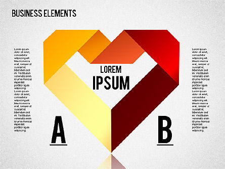 Formas del estilo del origami, Diapositiva 4, 01427, Diagramas de proceso — PoweredTemplate.com