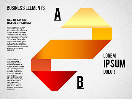 Formas del estilo del origami, Diapositiva 8, 01427, Diagramas de proceso — PoweredTemplate.com