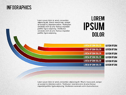 Bisnis Infografis Ditetapkan, Templat PowerPoint, 01437, Model Bisnis — PoweredTemplate.com