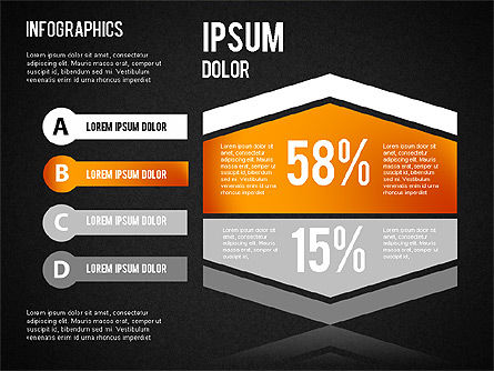 Infografica commerciali set, Slide 12, 01437, Modelli di lavoro — PoweredTemplate.com