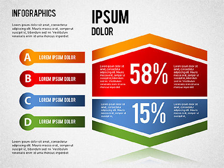 Infografica commerciali set, Slide 4, 01437, Modelli di lavoro — PoweredTemplate.com