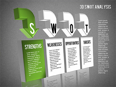 3D SWOT Analysis Diagram, Slide 11, 01438, Business Models — PoweredTemplate.com