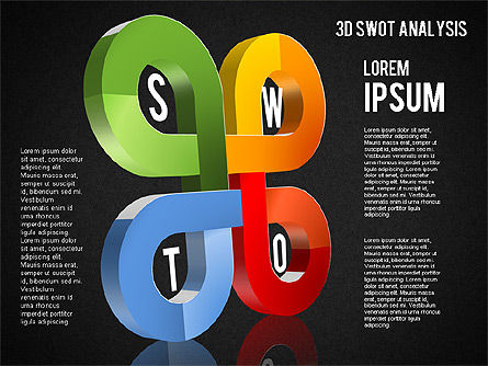 3D SWOT Analysis Diagram, Slide 16, 01438, Business Models — PoweredTemplate.com