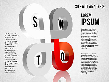 3D SWOT Analysis Diagram, Slide 3, 01438, Business Models — PoweredTemplate.com