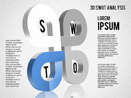 3D SWOT Analysis Diagram, Slide 4, 01438, Business Models — PoweredTemplate.com