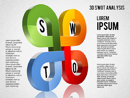 3D SWOT Analysis Diagram, Slide 5, 01438, Business Models — PoweredTemplate.com