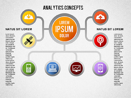 Bagan Konsep Analytics, Slide 3, 01439, Model Bisnis — PoweredTemplate.com