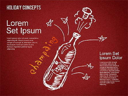 Conceptos del concepto del día de fiesta, Diapositiva 15, 01441, Formas — PoweredTemplate.com