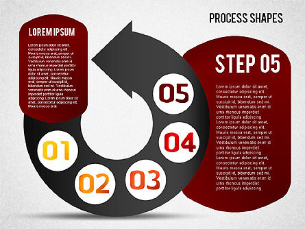 Pie Charts with Process Diagrams, Slide 10, 01442, Business Models — PoweredTemplate.com