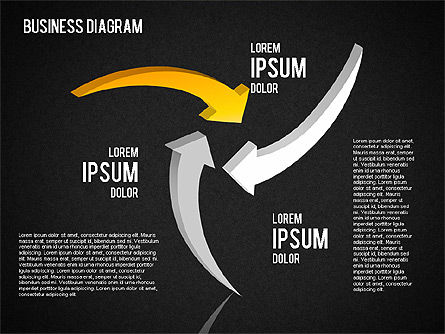 Diagram Dan Bentuk Ditetapkan, Slide 11, 01444, Model Bisnis — PoweredTemplate.com