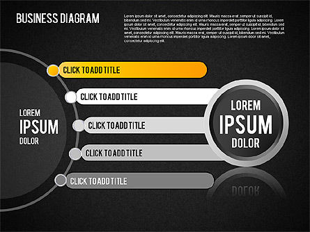 다이어그램 및 모양 설정, 슬라이드 13, 01444, 비즈니스 모델 — PoweredTemplate.com
