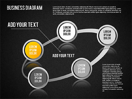 Diagrammen en vormen instellen, Dia 14, 01444, Businessmodellen — PoweredTemplate.com