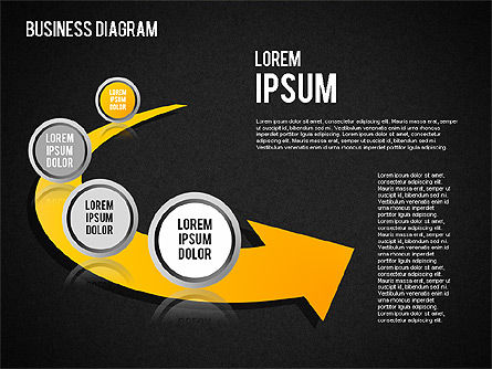Diagrams and Shapes Set, Slide 15, 01444, Business Models — PoweredTemplate.com