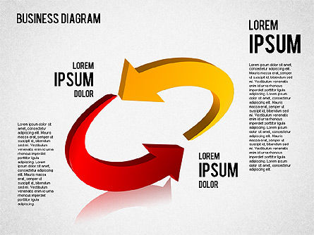 Diagram Dan Bentuk Ditetapkan, Slide 3, 01444, Model Bisnis — PoweredTemplate.com