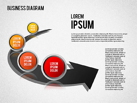 Diagrams and Shapes Set, Slide 7, 01444, Business Models — PoweredTemplate.com