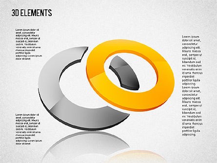 Caja de herramientas de formas 3D, Diapositiva 3, 01445, Formas — PoweredTemplate.com