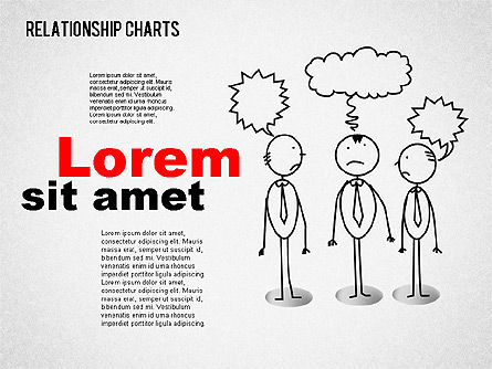 Business Relationships Diagram, 01448, Business Models — PoweredTemplate.com