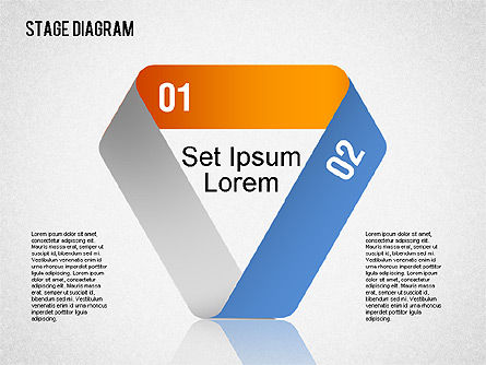 Origami Style Stages Shapes, Slide 8, 01449, Shapes — PoweredTemplate.com