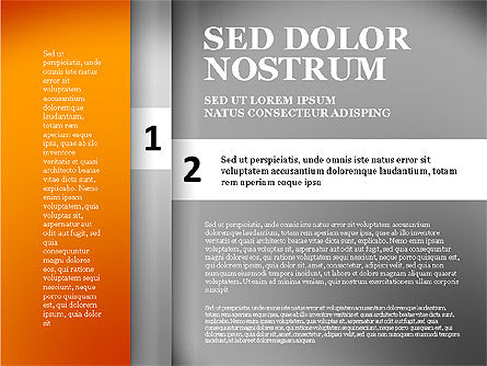 Striped Bertahap Bookmark, Slide 13, 01451, Diagram Panggung — PoweredTemplate.com