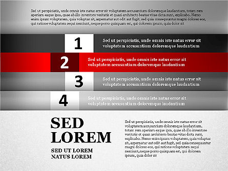 Striped inszenierte Lesezeichen, Folie 8, 01451, Ablaufdiagramme — PoweredTemplate.com