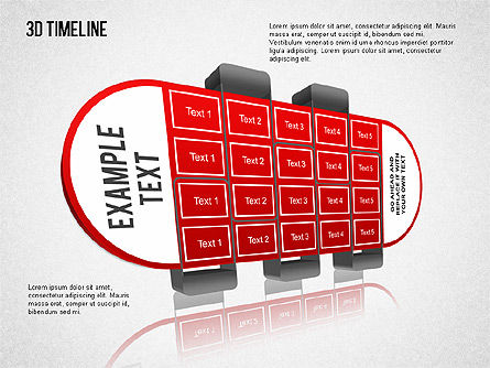 Timeline 3D, Slide 11, 01456, Timelines & Calendars — PoweredTemplate.com